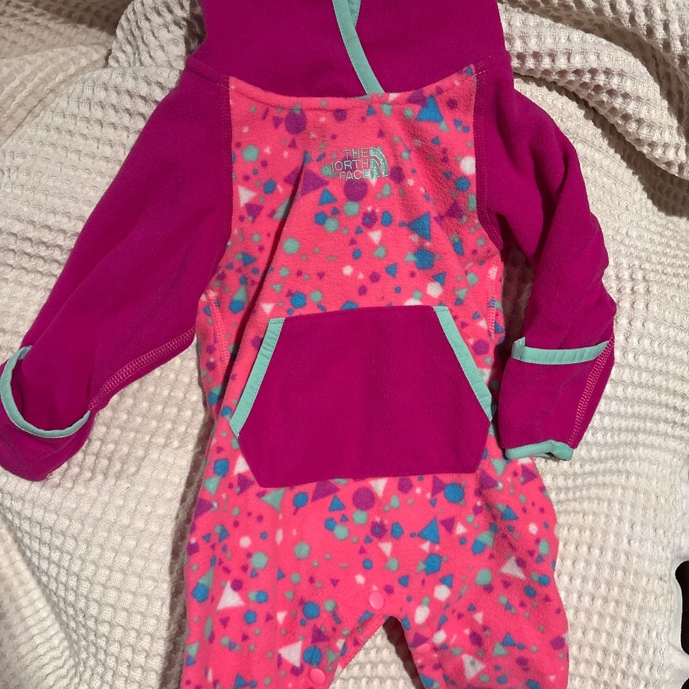 Northface fleece suit for baby